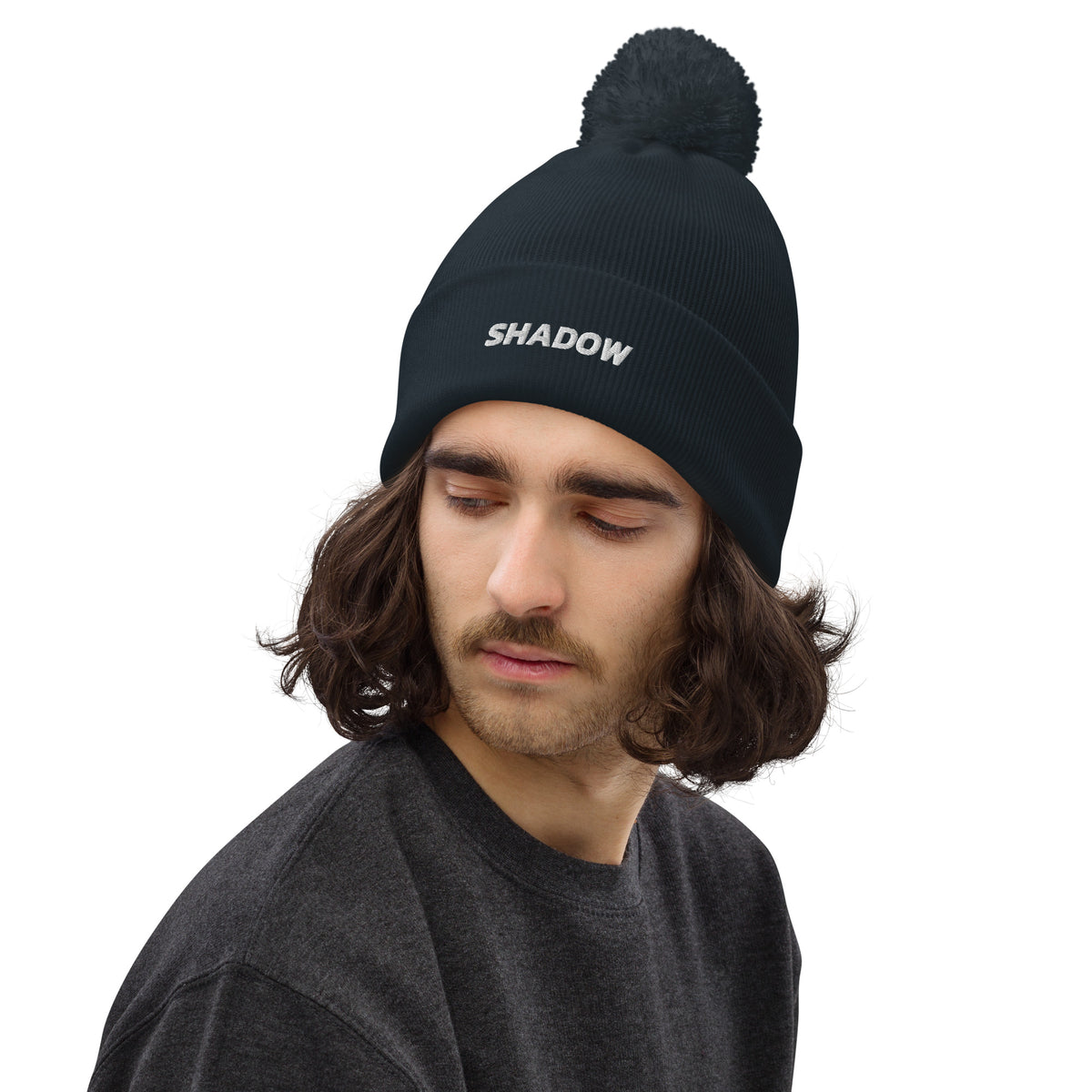SHADOW Pom pom beanie